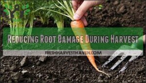 reducing root damage during harvest