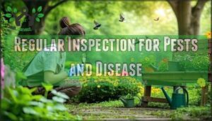 regular inspection for pests and disease