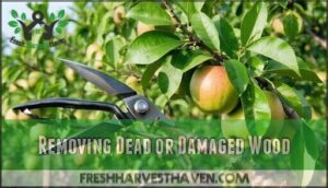 removing dead or damaged wood