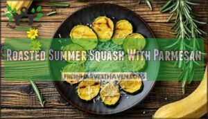 roasted summer squash with parmesan