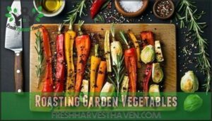 roasting garden vegetables