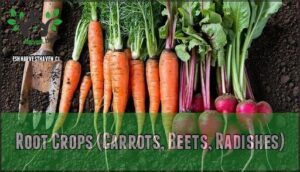 root crops (carrots, beets, radishes)