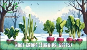 root crops (turnips, beets)