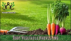 root vegetable harvesting