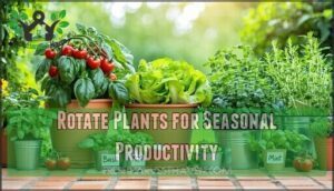 rotate plants for seasonal productivity