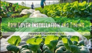 row cover installation and timing