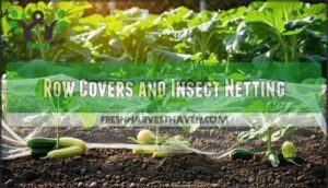 row covers and insect netting