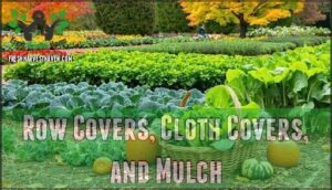 row covers, cloth covers, and mulch