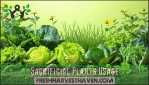 sacrificial plants usage