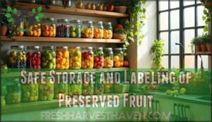 safe storage and labeling of preserved fruit
