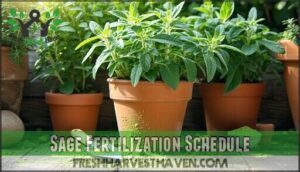 sage fertilization schedule