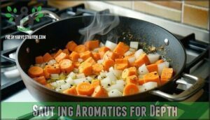 sautéing aromatics for depth