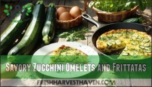 savory zucchini omelets and frittatas