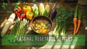seasonal vegetable options