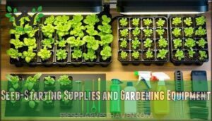 seed-starting supplies and gardening equipment