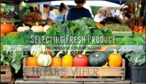 selecting fresh produce