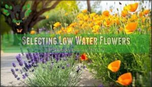 selecting low water flowers