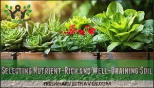 selecting nutrient-rich and well-draining soil