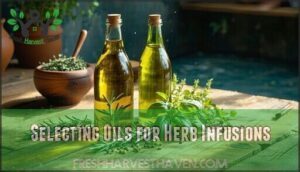 selecting oils for herb infusions
