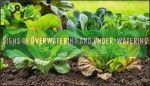 signs of overwatering and under-watering