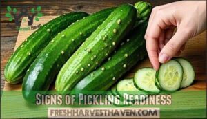 signs of pickling readiness
