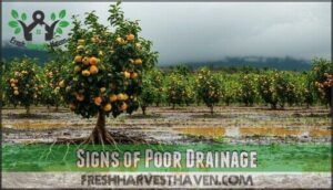 signs of poor drainage