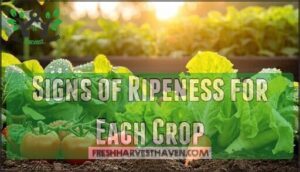 signs of ripeness for each crop