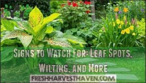 signs to watch for: leaf spots, wilting, and more