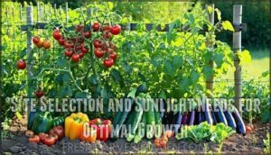 site selection and sunlight needs for optimal growth