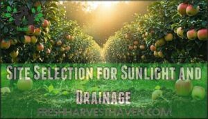 site selection for sunlight and drainage