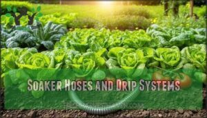 soaker hoses and drip systems