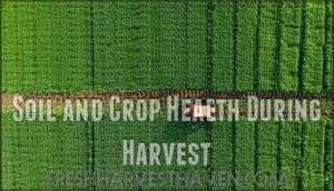 soil and crop health during harvest