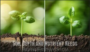 soil depth and nutrient needs