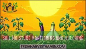 soil moisture monitoring and mulching