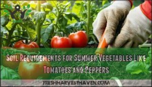 soil requirements for summer vegetables like tomatoes and peppers
