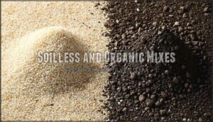 soilless and organic mixes