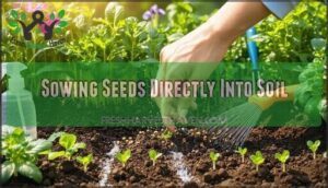 sowing seeds directly into soil