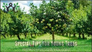 special tips for young trees