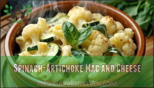 spinach-artichoke mac and cheese