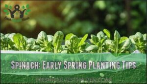 spinach: early spring planting tips