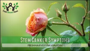 stem canker symptoms