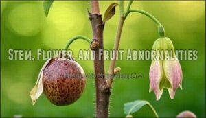 stem, flower, and fruit abnormalities