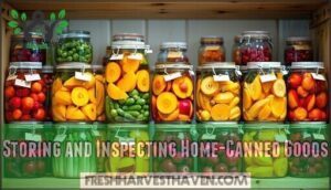 storing and inspecting home-canned goods