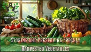 storing and preserving freshly harvested vegetables