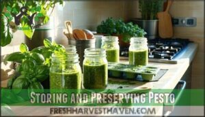 storing and preserving pesto