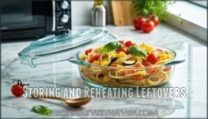 storing and reheating leftovers