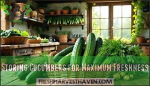 storing cucumbers for maximum freshness