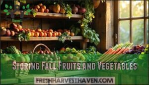 storing fall fruits and vegetables