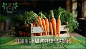 storing harvested carrots