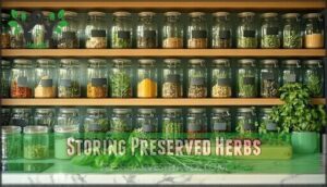 storing preserved herbs